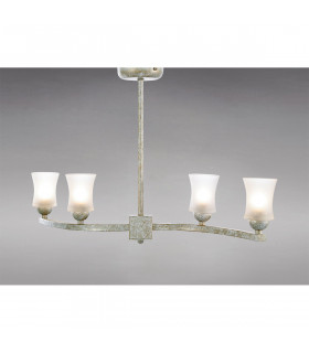 Clearance - Toscano Semi Flush 4 Light G9 White/French Gold-2