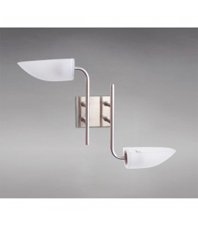 Clearance - Udine Wall Lamp 2 Light G9 Satin Chrome-2