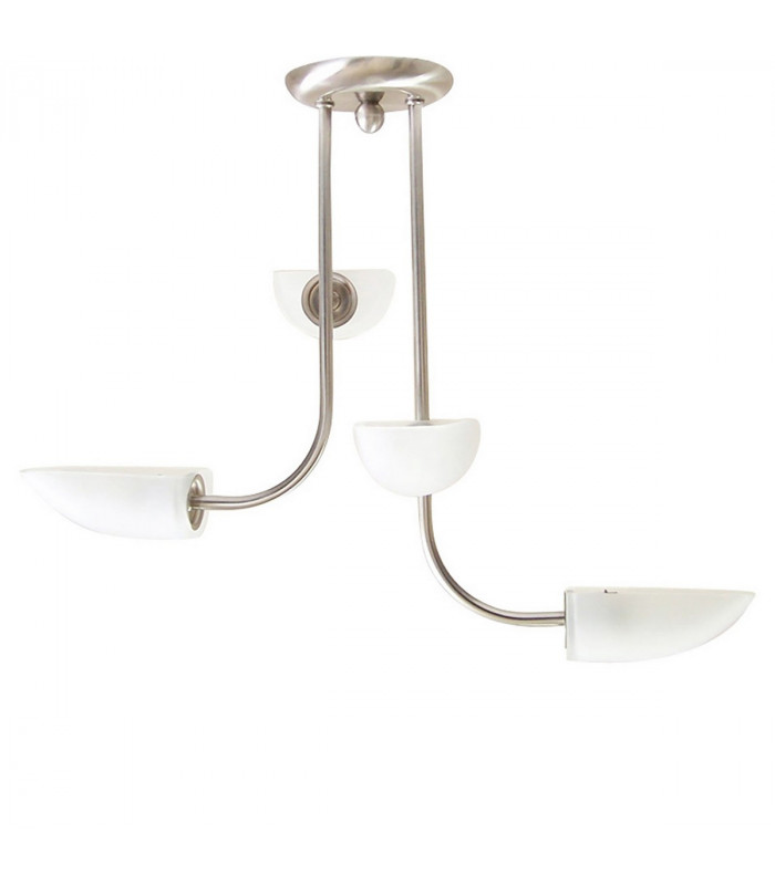 Clearance - Udine Semi Flush 4 Light G9 Satin Chrome-1