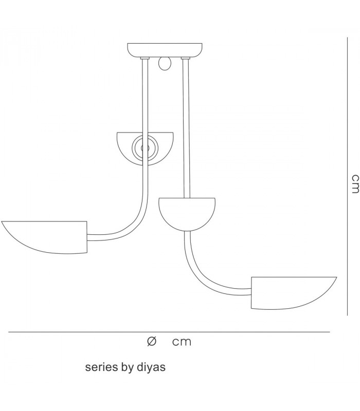 Clearance - Udine Semi Flush 4 Light G9 Satin Chrome-3