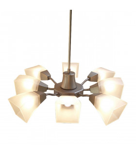 Clearance - Chievo Pendant 8 Light G9 Satin Chrome-1