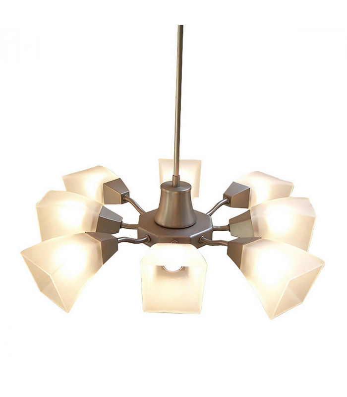 Clearance - Chievo Pendant 8 Light G9 Satin Chrome-1