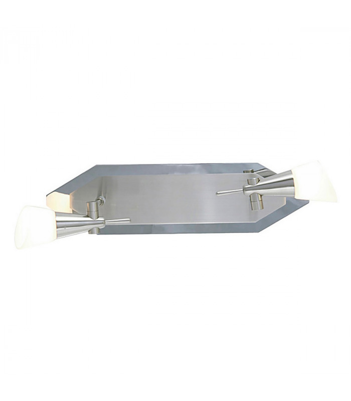 Clearance - Diama Rectangular Flush G9 2 Light G9 Nickel/Polished Chrome-1