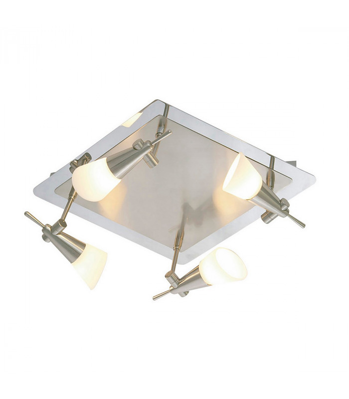 Clearance - Diama Flush Plate G9 4 Light G9 Nickel/Polished Chrome-1
