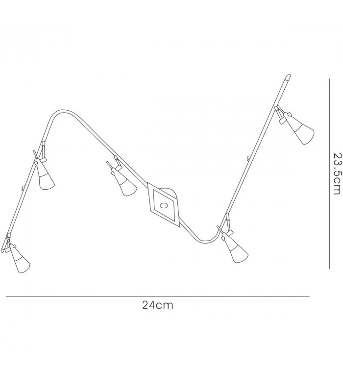 Clearance - Diama Flexi Linear G9 5 Light G9 Nickel/Polished Chrome-3