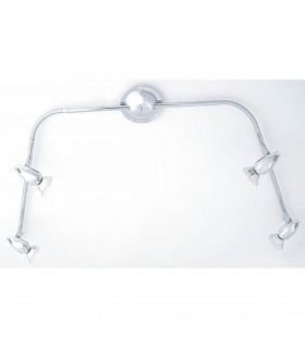 Clearance - Habo Linear Flexi 4 Light GU10 Polished Chrome-2