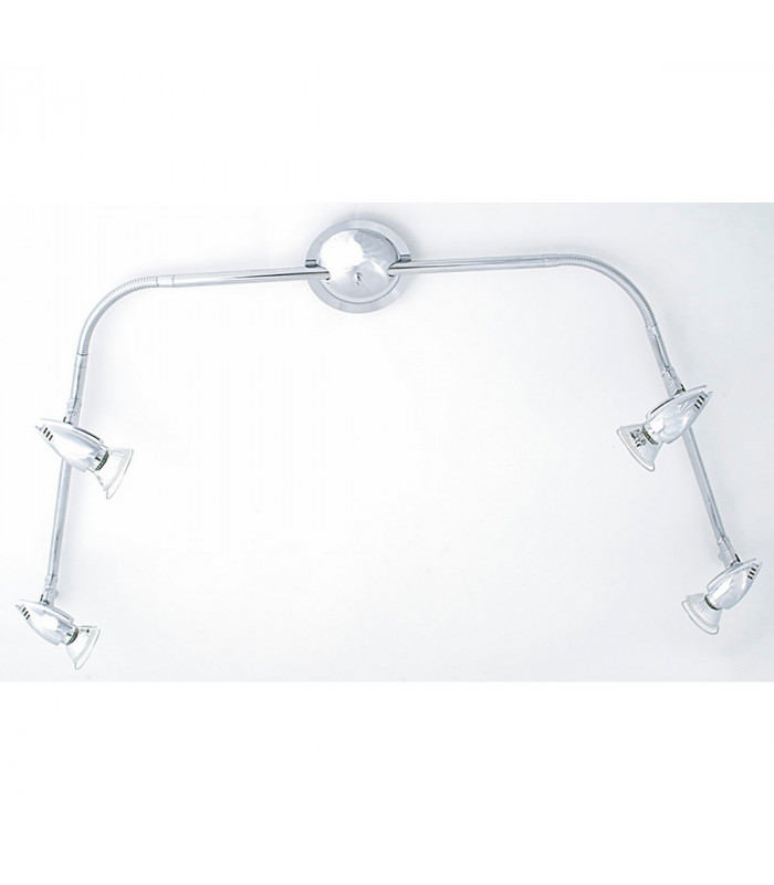 Clearance - Habo Linear Flexi 4 Light GU10 Polished Chrome-2