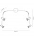 Clearance - Habo Linear Flexi 4 Light GU10 Polished Chrome-3