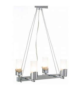 Clearance - Kopus Rectangular Pendant On Cable 4 Light G9 Polished Chrome-1