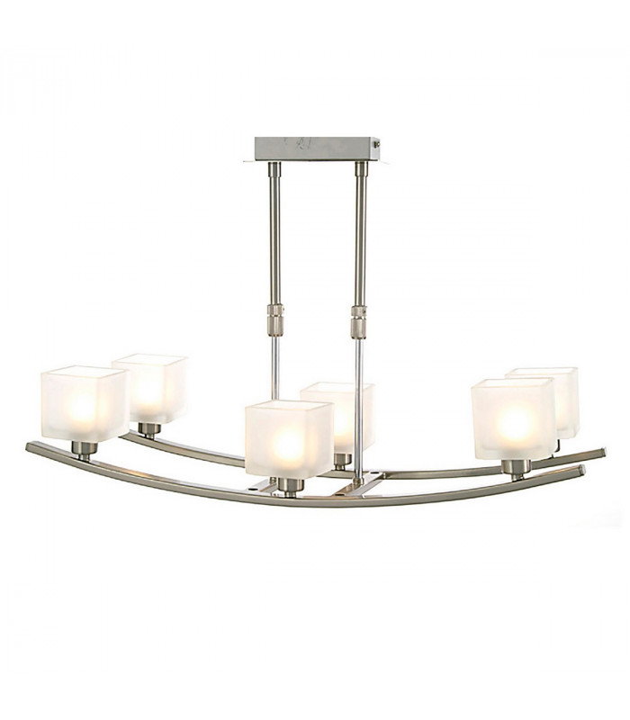 Clearance - PILA 6 Light G9 PENDANT G9 SATIN NICKEL-1