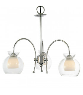 Clearance - Malvina Pendant/Semi Flush 3 Light G9 Polished Chrome-1