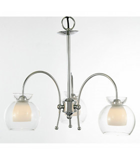 Clearance - Malvina Pendant/Semi Flush 3 Light G9 Polished Chrome-2