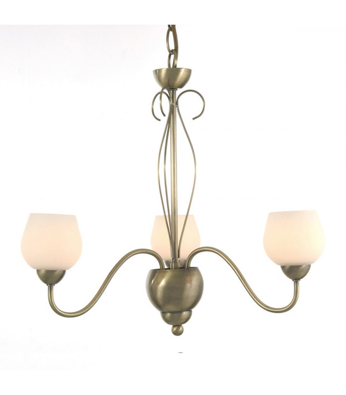 Clearance - Klara Pendant 3 Light G9 Antique Brass-1