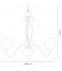 Clearance - Klara Pendant 3 Light G9 Antique Brass-3