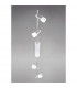 Clearance - Anna On Linear Bar 6 Light G9 Satin Chrome/Opal & Frosted Glass-2