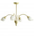 Clearance - Rimini Pendant 4 Light G9 Satin Brass-1