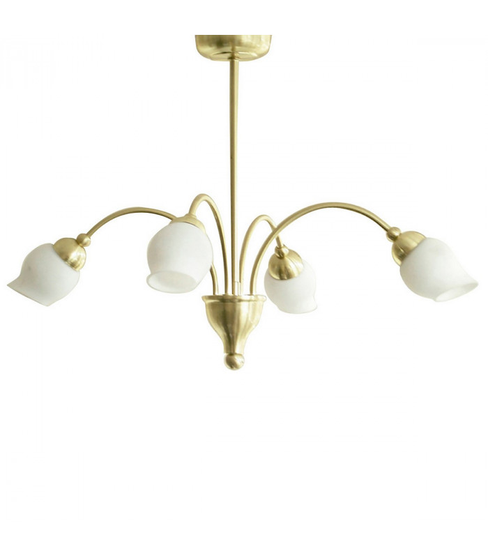 Clearance - Rimini Pendant 4 Light G9 Satin Brass-1