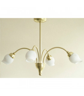 Clearance - Rimini Pendant 4 Light G9 Satin Brass-2