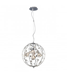 Clearance - Sorrento Pendant Ball 3 Light G9 Polished Chrome/Crystal-1