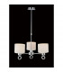 Clearance - Polo Pendant White Shade 3 Light E27 Polished Chrome-2