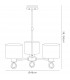 Clearance - Polo Pendant White Shade 3 Light E27 Polished Chrome-4