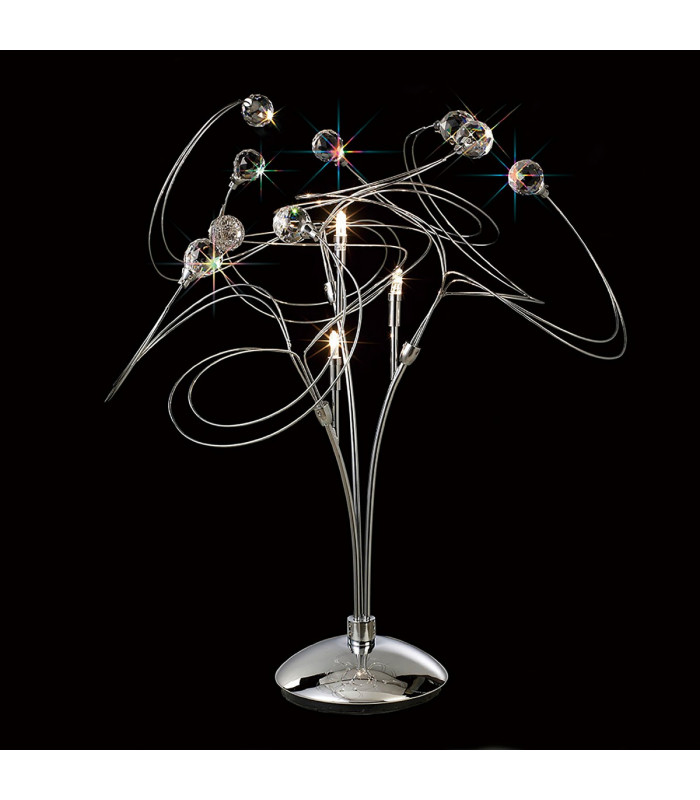 Clearance - Messe Table Lamp 3 Light G4 Polished Chrome/Crystal NOT LED/CFL Compatible-2