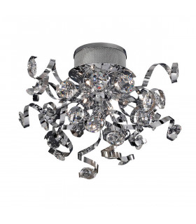 Clearance - Kurlz Ceiling 9 Light G4 Polished Chrome/Crystal NOT LED/CFL Compatible-1