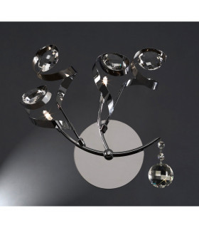 Clearance - Kurlz Wall Lamp 2 Light G4 Polished Chrome/Crystal NOT LED/CFL Compatible-2