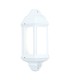PIR 1 Light Outdoor Wall Light Frosted Polycarbonate, Matt White Textured IP44 - 1