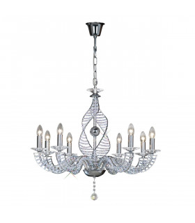 Clearance - Santo Pendant 8 Light E14 Polished Chrome/Crystal-1