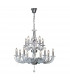 Clearance - Santo Pendant 2 Tier 12 Light E14 Polished Chrome/Crystal-1