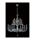 Clearance - Santo Pendant 2 Tier 12 Light E14 Polished Chrome/Crystal-2