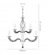 Clearance - Santo Pendant 2 Tier 12 Light E14 Polished Chrome/Crystal-6
