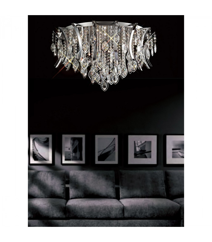 Clearance - Mios Ceiling 15 Light G4 Polished Chrome/Crystal NOT LED/CFL Compatible-3