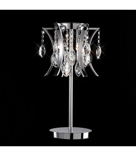 Clearance - Mios Table Lamp 3 Light G4 Polished Chrome/Crystal-2