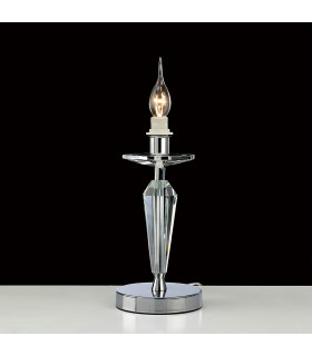 Clearance - Renzo Table Lamp E14 Polished Chrome/Crystal-2