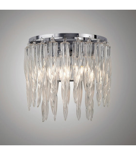 Clearance - Tropez Wall Lamp 2 Light G9 Polished Chrome/Glass-2