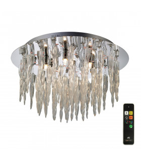 Clearance - Tropez Ceiling 6 Light G9 RGB LEDs And Remote Control Polished Chrome/Glass-1