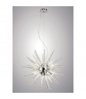 Clearance - Tropez Pendant 8 Light G9 Polished Chrome/Glass-2