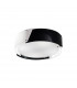 Clearance - Dakota Flush Ceiling Small 4 Light E27 Polished Chrome/Black & White Acrylic-1
