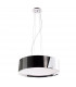 Clearance - Dakota Pendant Small 4 Light E27 Polished Chrome/Black & White Acrylic-1