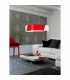 Clearance - Dakota Pendant Small 4 Light E27 Polished Chrome/Black & White Acrylic-6