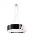 Clearance - Dakota Pendant Medium 4 Light E27 Polished Chrome/Black & White Acrylic-1