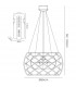 Clearance - Atria Pendant 3 Light E27 LEDs And Remote Control Stainless Steel-3