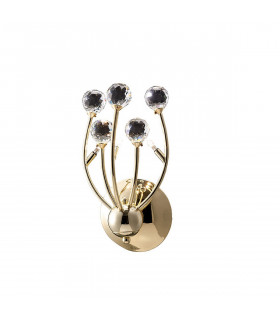 Clearance - Xeena Wall Lamp Switched 3 Light G4 French Gold/Crystal NOT LED/CFL Compatible-1