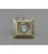 Clearance - Aspen Vintage Design Downlight Square GU10 Antique Brass Cut Out: 60mm-2
