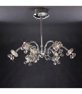 Clearance - Octavia Pendant 9 Light G4 Polished Chrome/Crystal NOT LED/CFL Compatible-2