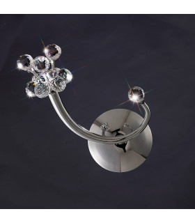 Clearance - Octavia Wall Lamp Switched G4 Right Facing Polished Chrome/Crystal NOT LED/CFL Compatible-2