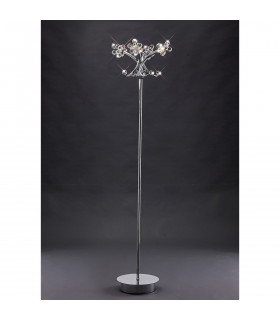 Clearance - Octavia Floor Lamp 4 Light G4 Polished Chrome/Crystal NOT LED/CFL Compatible-2