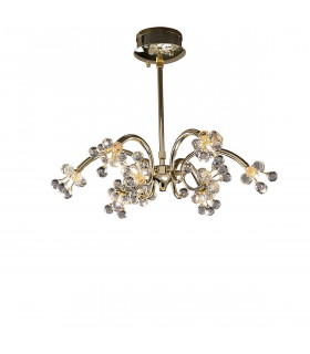 Clearance - Octavia Pendant 9 Light G4 French Gold/Crystal NOT LED/CFL Compatible-1